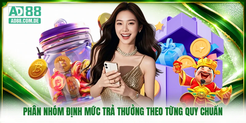 Phân nhóm định mức trả thưởng theo từng quy chuẩn